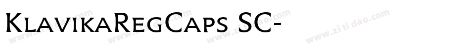 KlavikaRegCaps SC字体转换